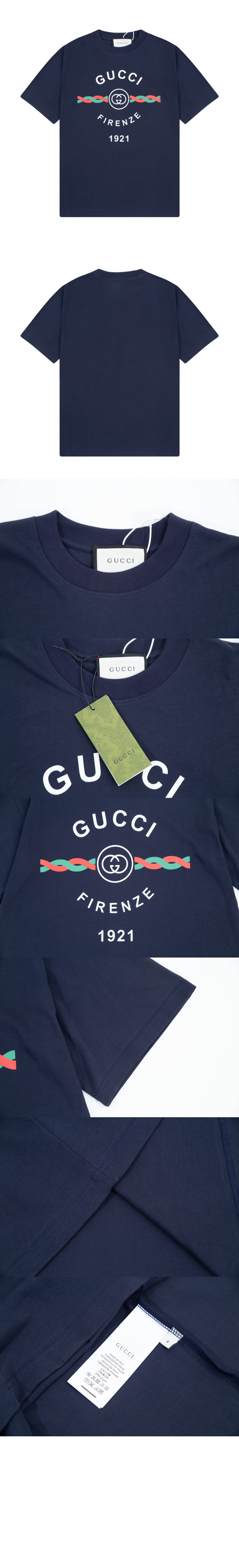 미러급레플리카사이트 | 명품레플리카 전문 쇼핑몰  | 퍼스트원 - 로고 프린트 반팔 > 구찌