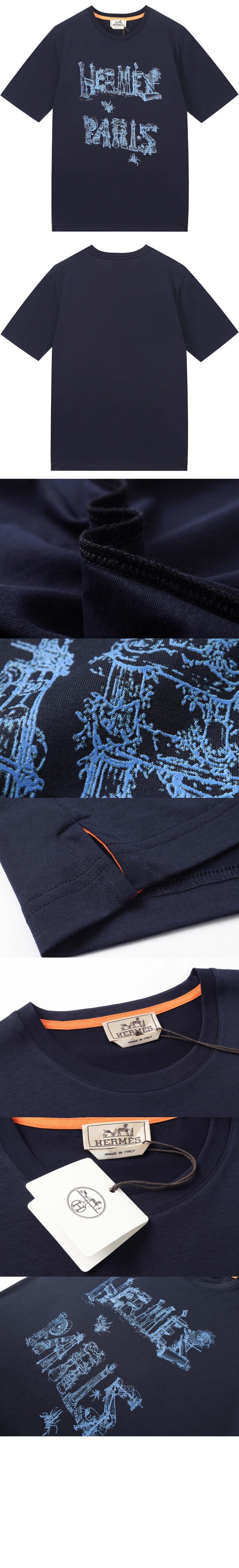 미러급레플리카사이트 | 명품레플리카 전문 쇼핑몰  | 퍼스트원 - 로고 프린트 반팔 > 에르메스