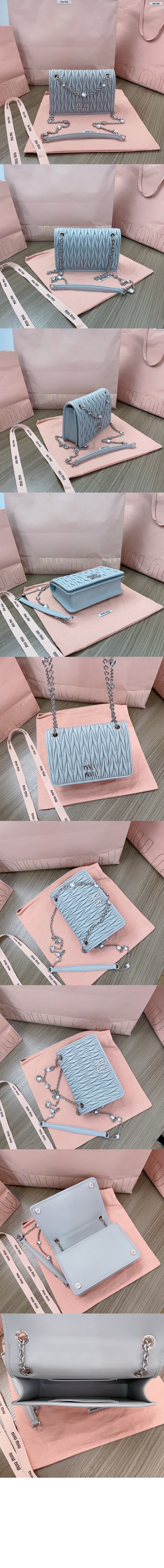 미러급레플리카사이트 | 명품레플리카 전문 쇼핑몰  | 퍼스트원 - 마테라쎄 나파 가죽 미니백 5BP065 > 미우미우