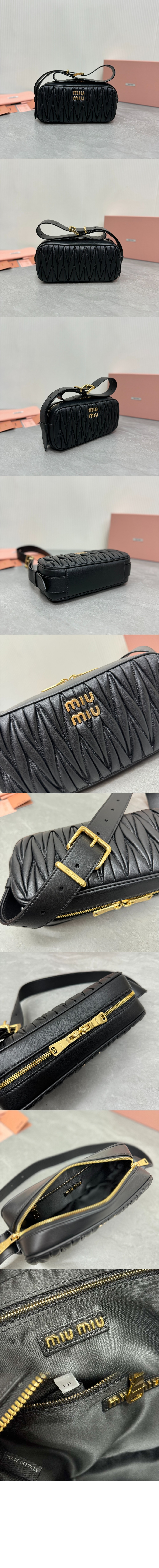 미러급레플리카사이트 | 명품레플리카 전문 쇼핑몰  | 퍼스트원 - 마테라쎄 나파 가죽 숄더백 5BC158 > 미우미우