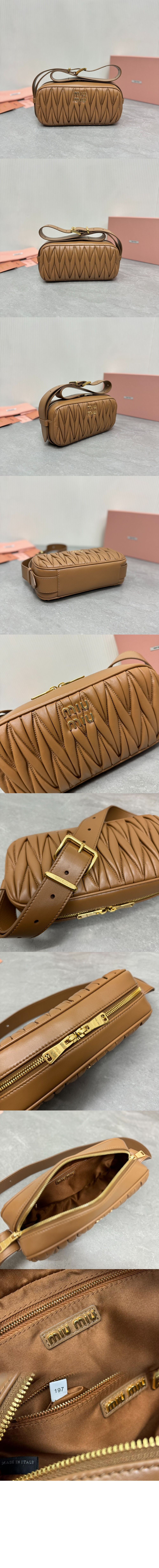 미러급레플리카사이트 | 명품레플리카 전문 쇼핑몰  | 퍼스트원 - 마테라쎄 나파 가죽 숄더백 5BC158 > 미우미우