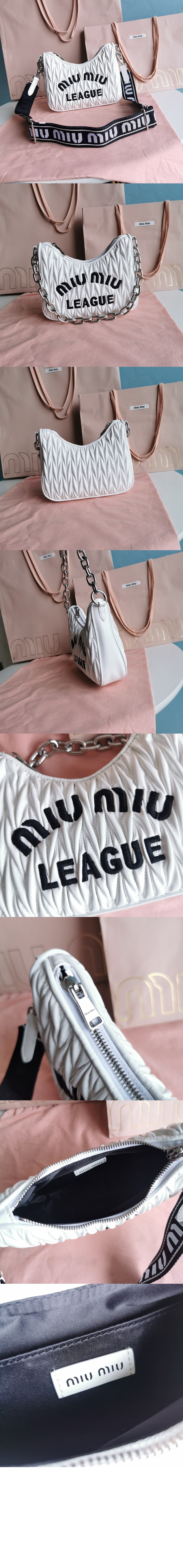 미러급레플리카사이트 | 명품레플리카 전문 쇼핑몰  | 퍼스트원 - 마테라쎄 데님 숄더백 5BH211 > 미우미우