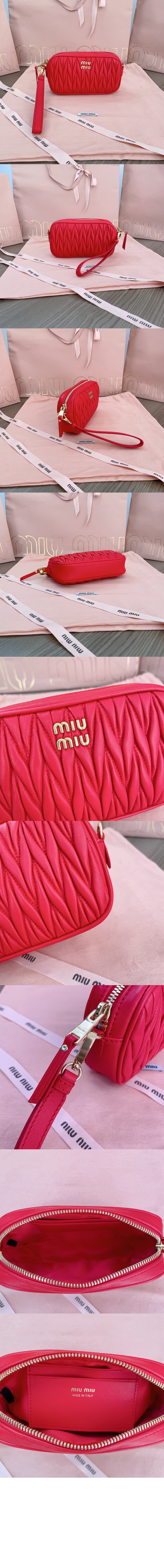 미러급레플리카사이트 | 명품레플리카 전문 쇼핑몰  | 퍼스트원 - 마테라쎄 나파 가죽 파우치 5NE846 > 미우미우