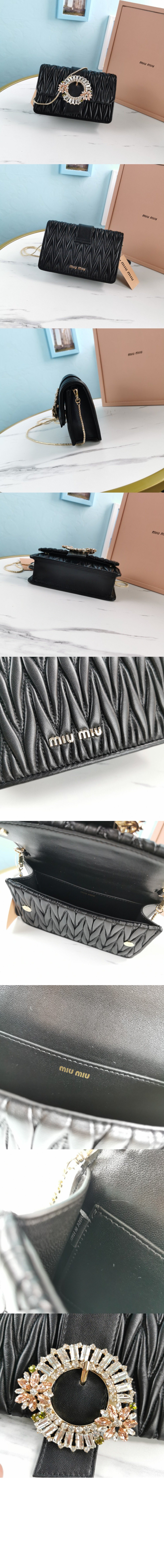 미러급레플리카사이트 | 명품레플리카 전문 쇼핑몰  | 퍼스트원 - 마테라쎄 플라워 미니백 5BH095 > 미우미우