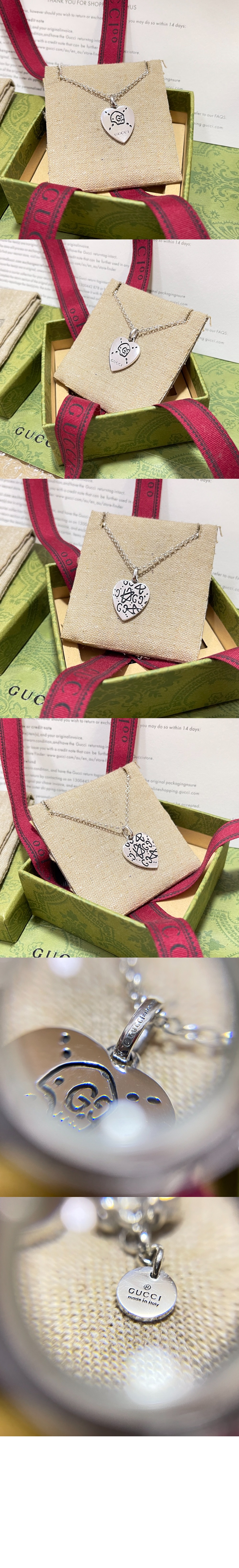 미러급레플리카사이트 | 명품레플리카 전문 쇼핑몰  | 퍼스트원 - 고스트 하트 목걸이 455540 > 구찌