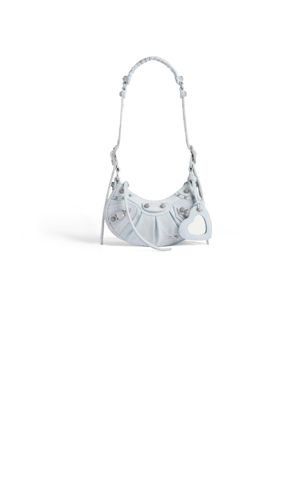 미러급레플리카사이트 | 명품레플리카 전문 쇼핑몰  | 퍼스트원 - XS 라인스톤 디테일 데님 숄더백 라이트 블루 671309 > 발렌시아가