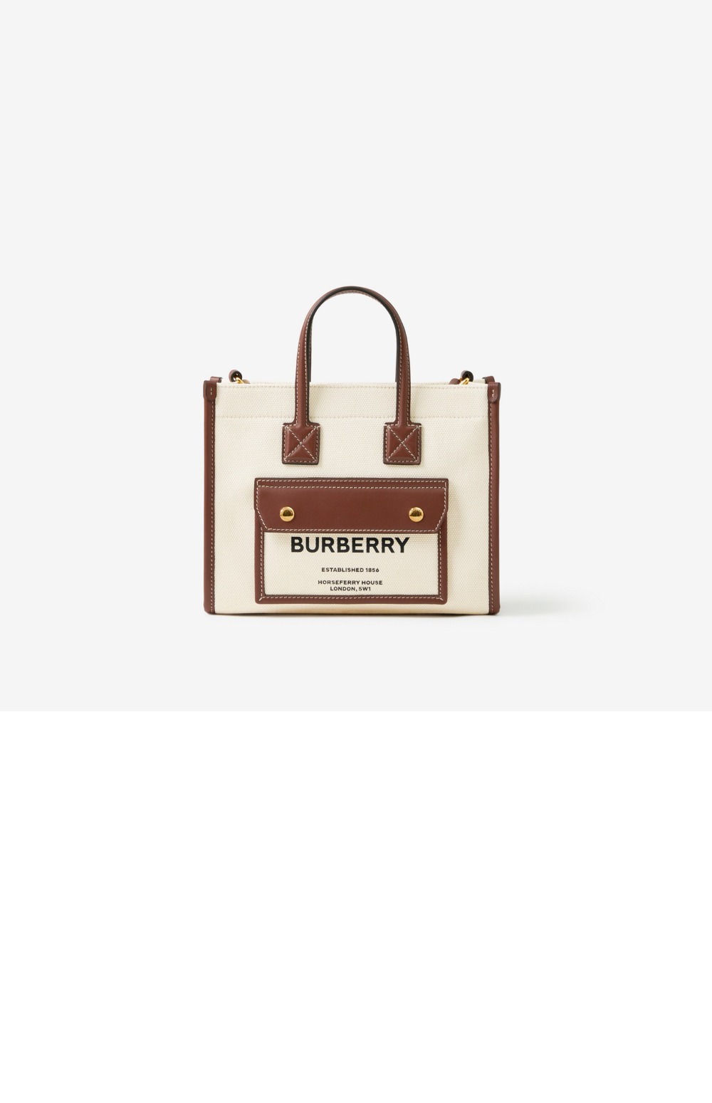 미러급레플리카사이트 | 명품레플리카 전문 쇼핑몰  | 퍼스트원 - 미니 투톤 캔버스  토트백 80441431 > 버버리