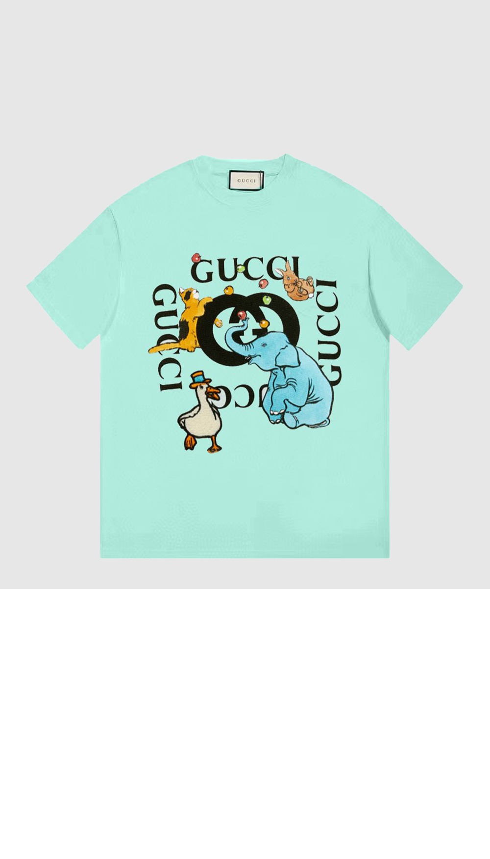 미러급레플리카사이트 | 명품레플리카 전문 쇼핑몰  | 퍼스트원 - 로고 프린트 반팔 > 구찌