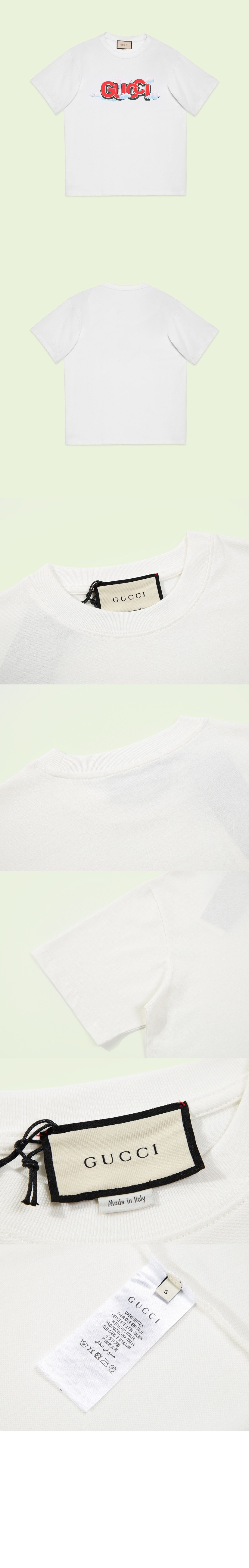 미러급레플리카사이트 | 명품레플리카 전문 쇼핑몰  | 퍼스트원 - 로고 프린트 반팔 > 구찌