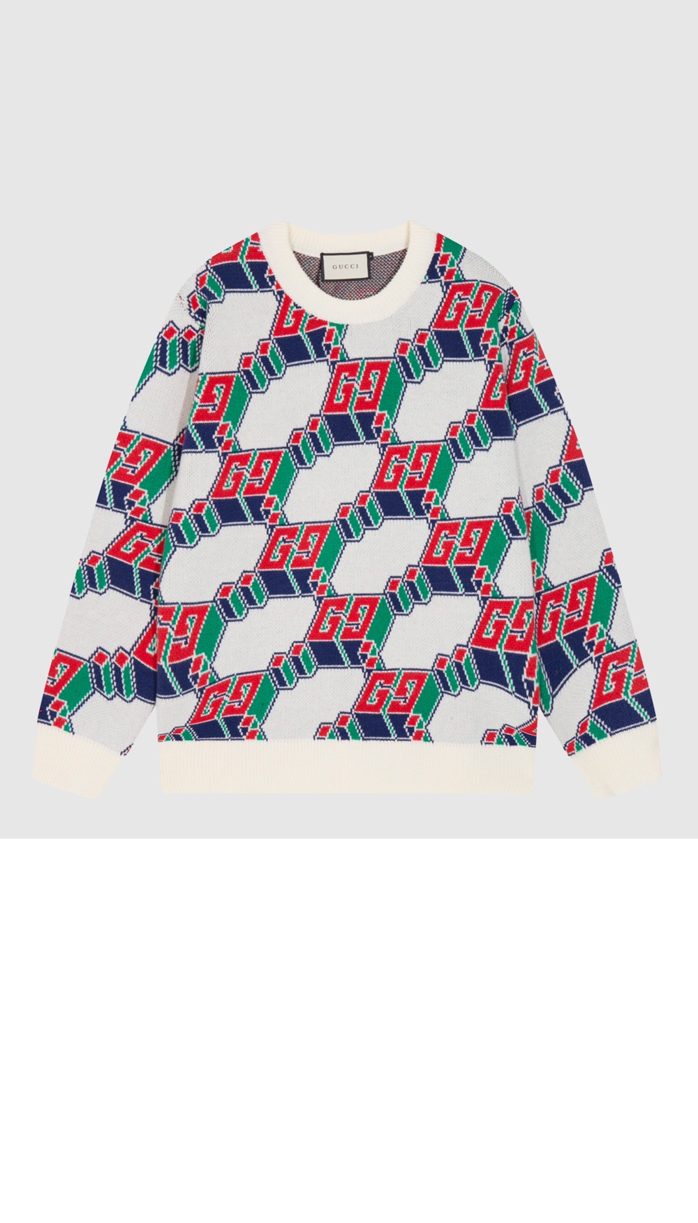 미러급레플리카사이트 | 명품레플리카 전문 쇼핑몰  | 퍼스트원 - 프린트 니트 톱 > 구찌