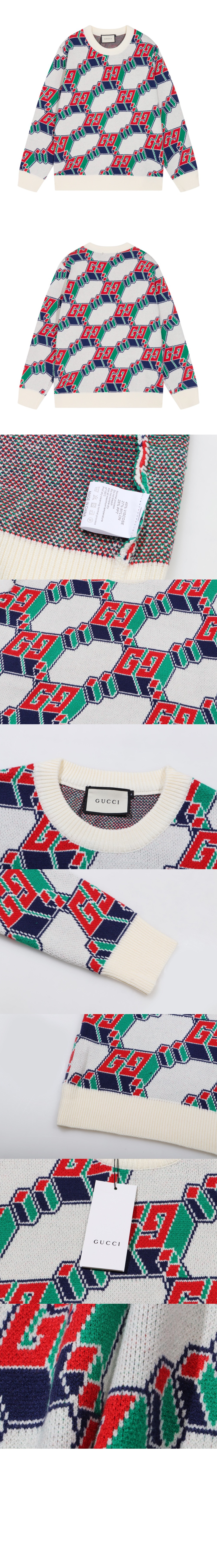 미러급레플리카사이트 | 명품레플리카 전문 쇼핑몰  | 퍼스트원 - 프린트 니트 톱 > 구찌