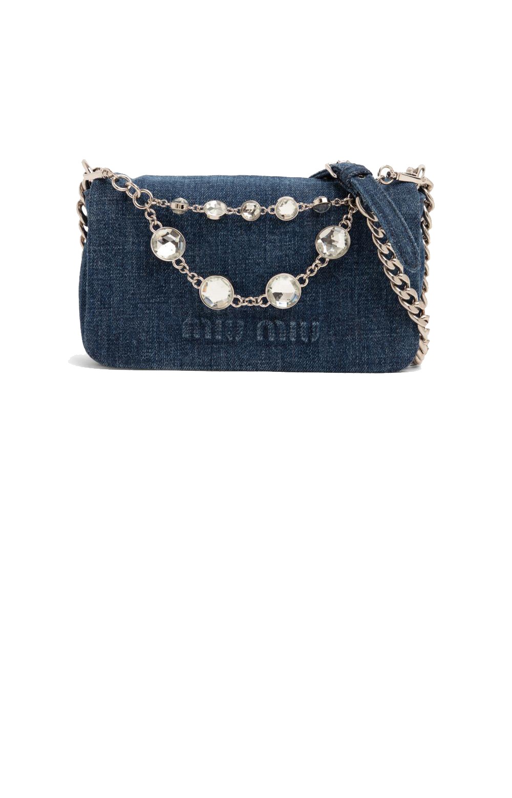 미러급레플리카사이트 | 명품레플리카 전문 쇼핑몰  | 퍼스트원 - 데님 크리스탈 숄더백 5BD223 > 미우미우