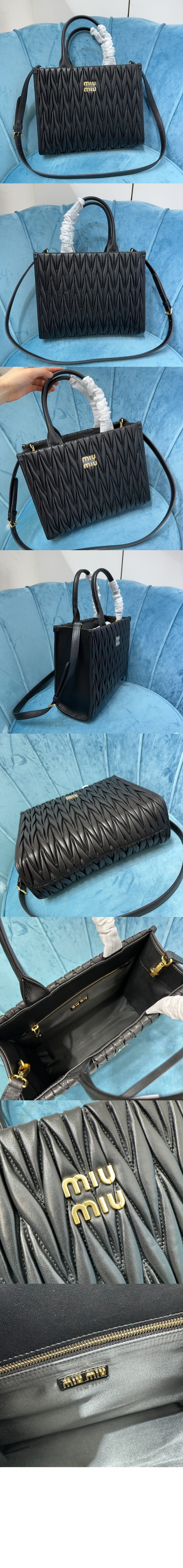 미러급레플리카사이트 | 명품레플리카 전문 쇼핑몰  | 퍼스트원 - 마테라쎄 나파 가죽 토트백 5BG258 > 미우미우