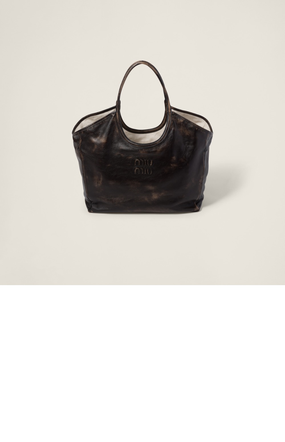 미러급레플리카사이트 | 명품레플리카 전문 쇼핑몰  | 퍼스트원 - 가죽 토트 백 5BG276 > 미우미우