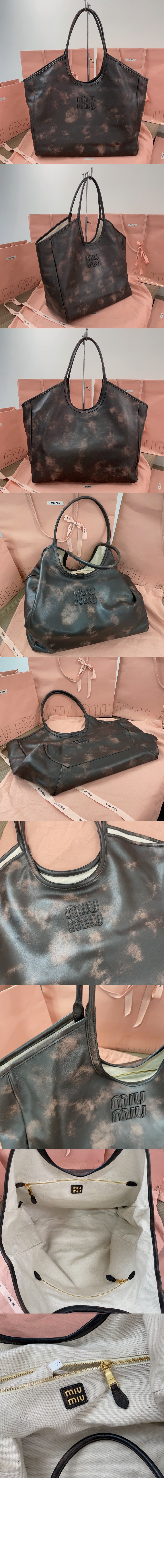 미러급레플리카사이트 | 명품레플리카 전문 쇼핑몰  | 퍼스트원 - 가죽 토트 백 5BG276 > 미우미우