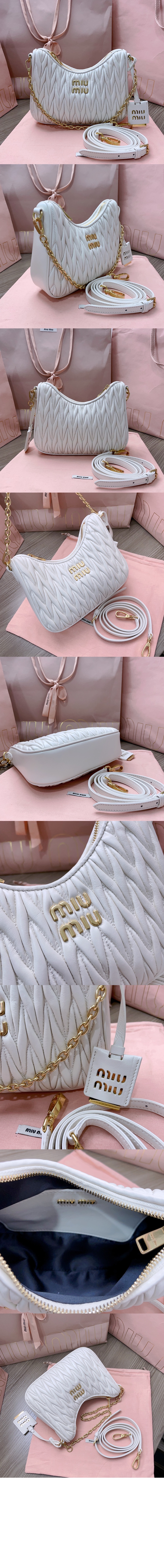 미러급레플리카사이트 | 명품레플리카 전문 쇼핑몰  | 퍼스트원 - 마테라쎄 나파 가죽 숄더백 5BH211 > 미우미우