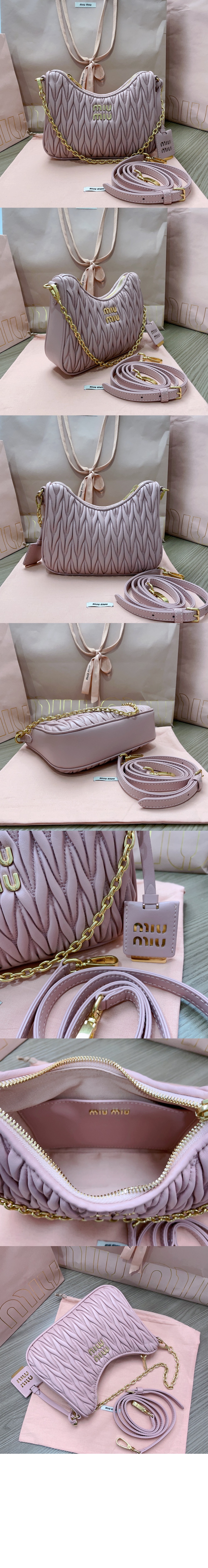 미러급레플리카사이트 | 명품레플리카 전문 쇼핑몰  | 퍼스트원 - 마테라쎄 나파 가죽 숄더백 5BH211 > 미우미우