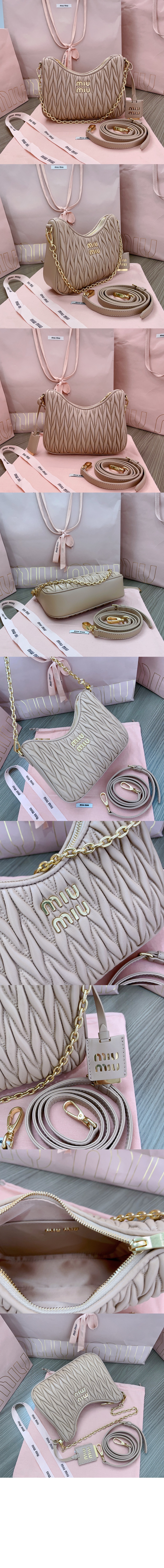 미러급레플리카사이트 | 명품레플리카 전문 쇼핑몰  | 퍼스트원 - 마테라쎄 나파 가죽 숄더백 5BH211 > 미우미우