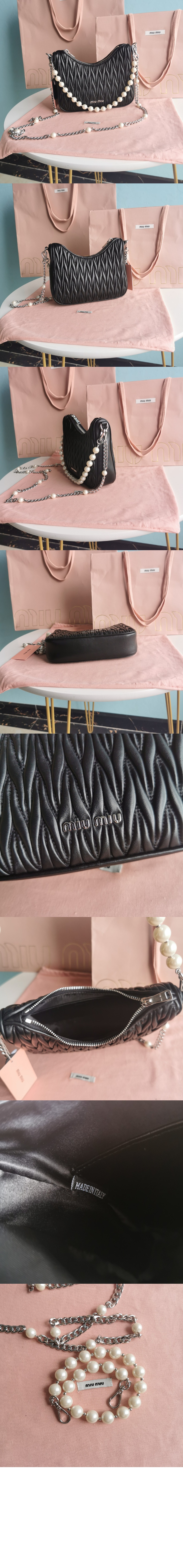 미러급레플리카사이트 | 명품레플리카 전문 쇼핑몰  | 퍼스트원 - 마테라쎄 나파 가죽 숄더백 5BH211 > 미우미우