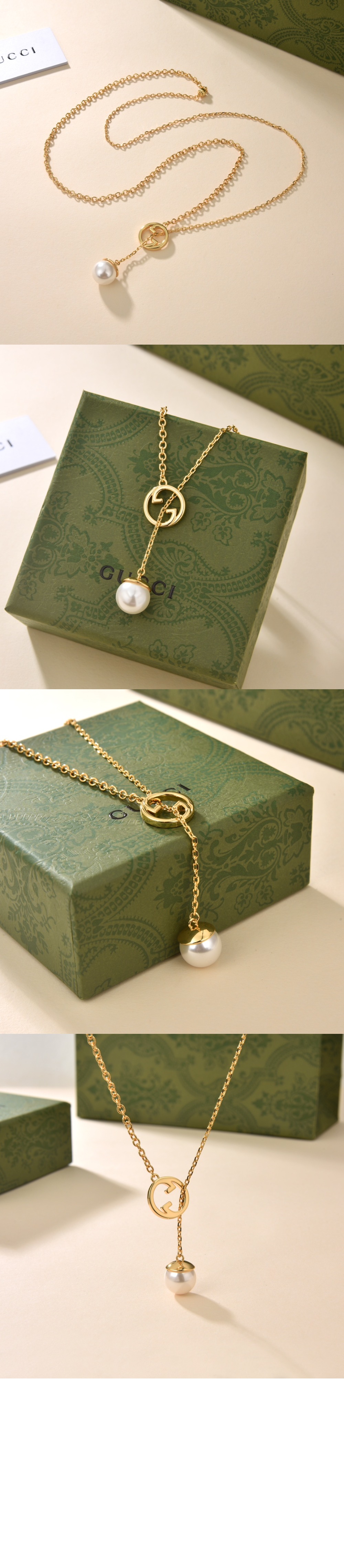 미러급레플리카사이트 | 명품레플리카 전문 쇼핑몰  | 퍼스트원 - 펄 드롭 목걸이 774689 > 구찌