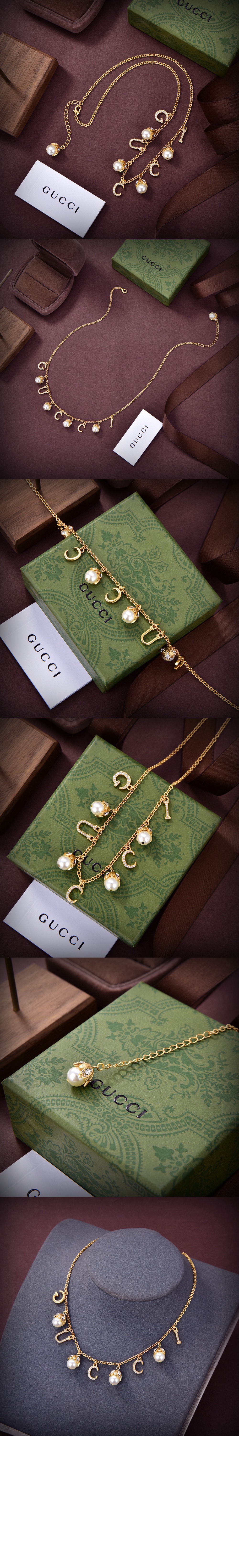 미러급레플리카사이트 | 명품레플리카 전문 쇼핑몰  | 퍼스트원 - 진주 장식 목걸이 753969 > 구찌