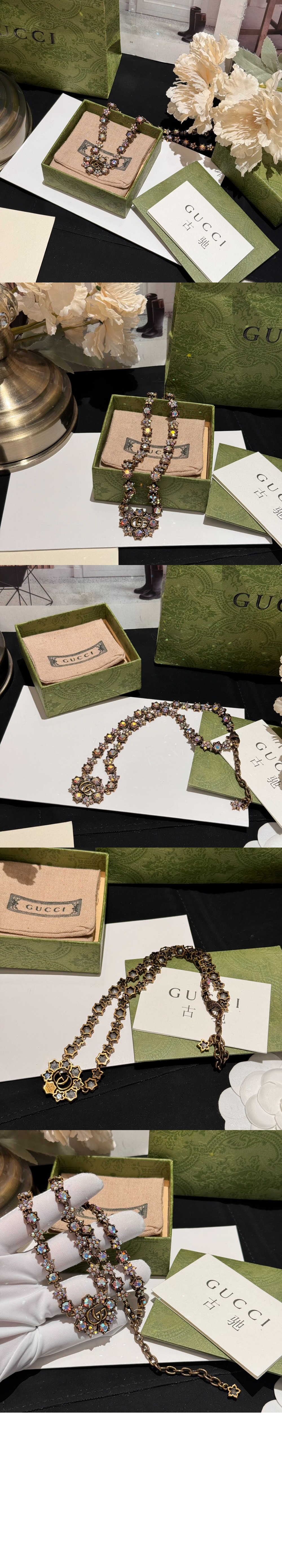 미러급레플리카사이트 | 명품레플리카 전문 쇼핑몰  | 퍼스트원 - 크리스털 꽃 목걸이 753805 > 구찌