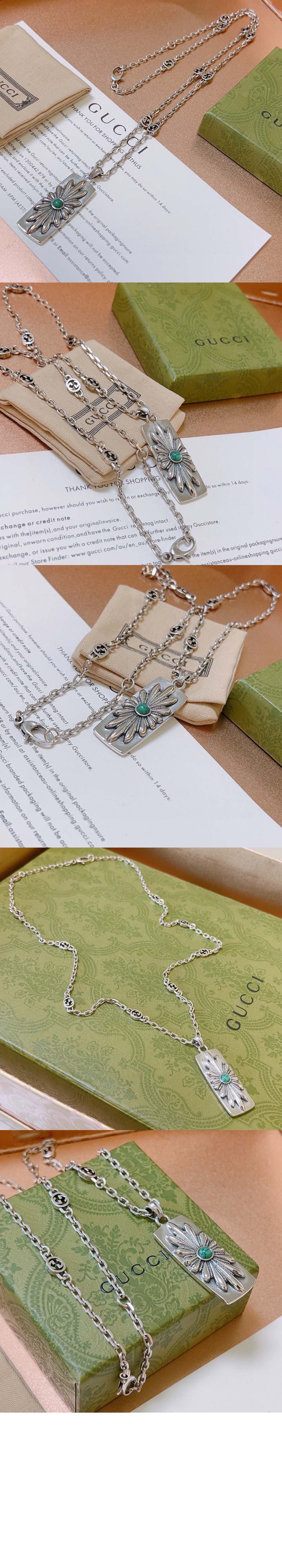 미러급레플리카사이트 | 명품레플리카 전문 쇼핑몰  | 퍼스트원 - 인터로킹 G 플라워 목걸이 753456 > 구찌