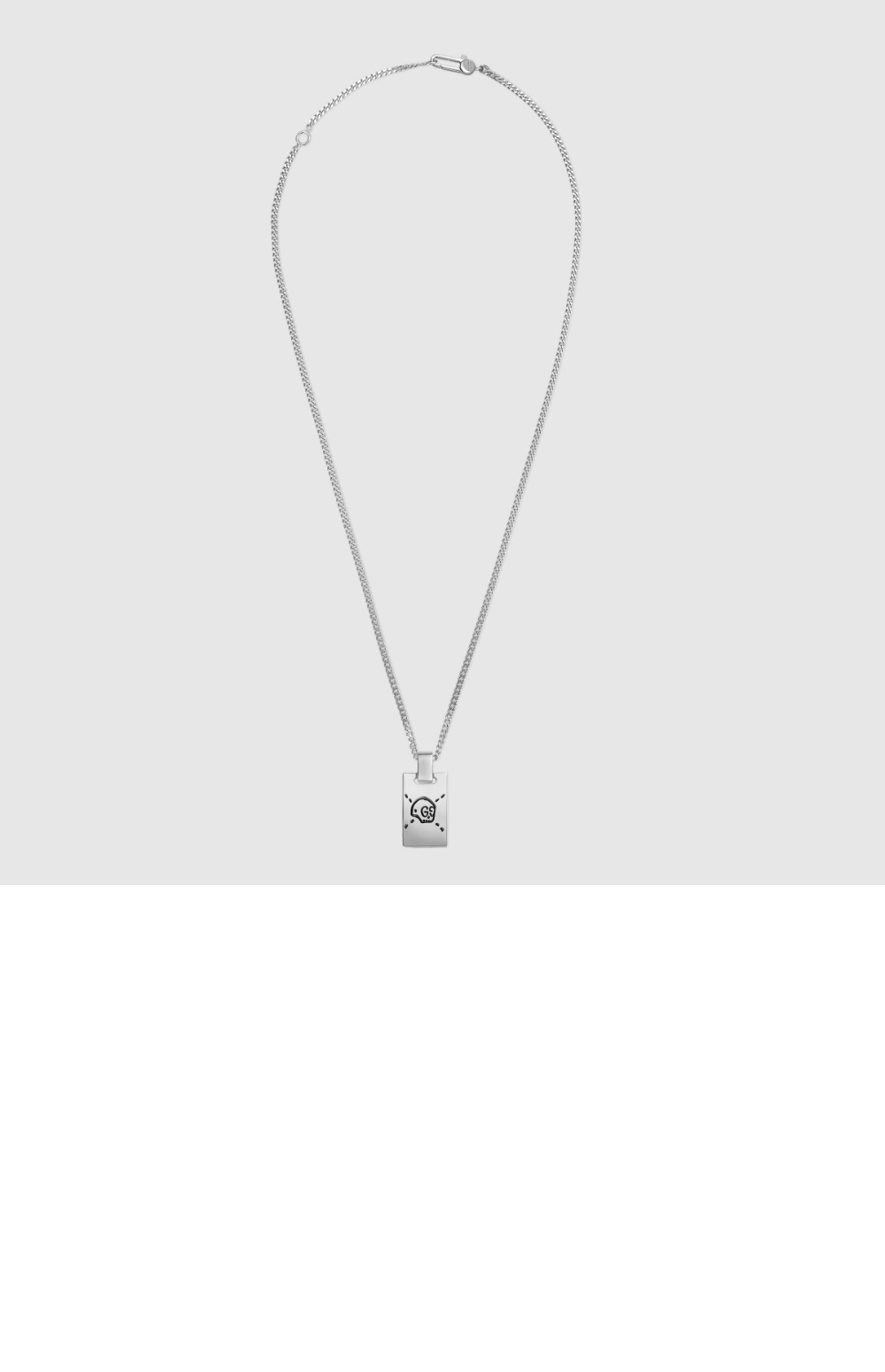 미러급레플리카사이트 | 명품레플리카 전문 쇼핑몰  | 퍼스트원 - 실버 펜던트 목걸이 455315 > 구찌