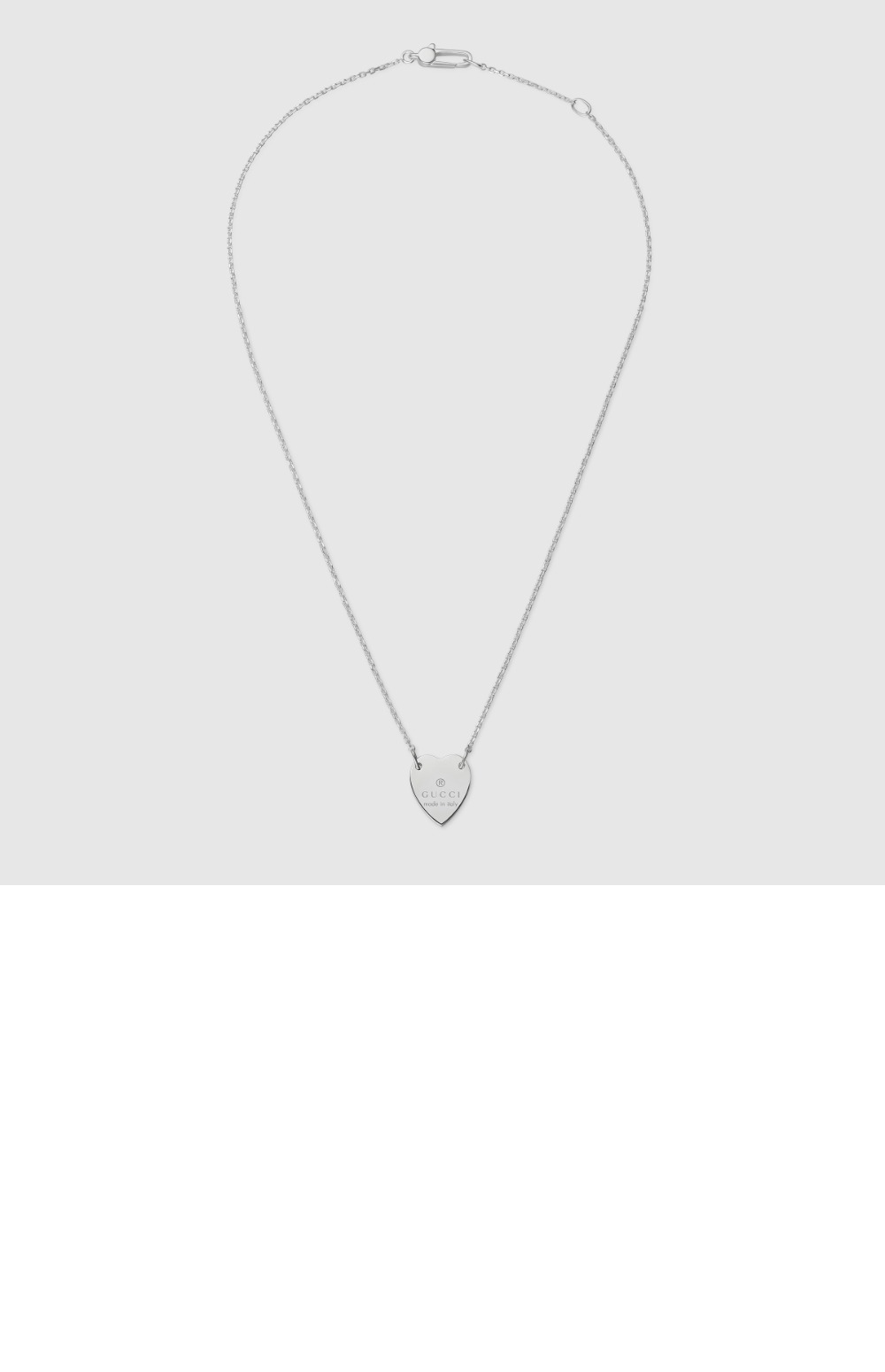 미러급레플리카사이트 | 명품레플리카 전문 쇼핑몰  | 퍼스트원 - 하트 펜던트 목걸이 223512 > 구찌