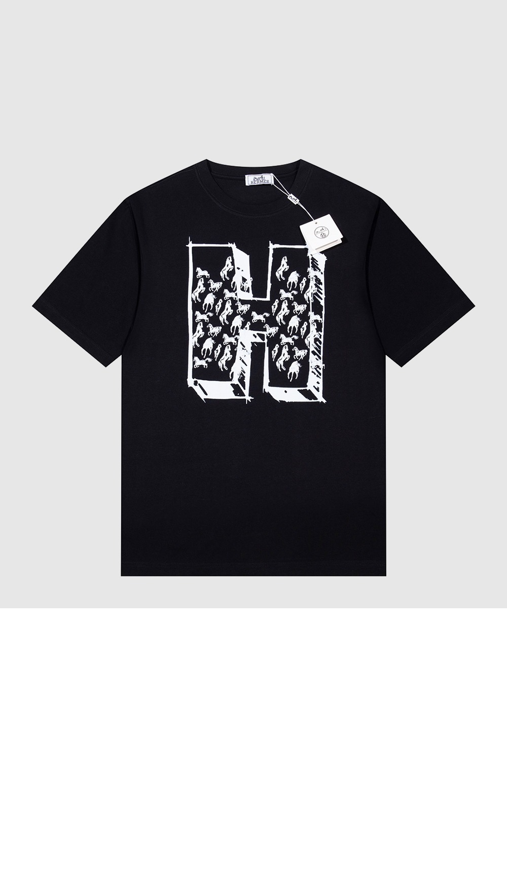 미러급레플리카사이트 | 명품레플리카 전문 쇼핑몰  | 퍼스트원 - 로고 프린트 반팔 > 에르메스