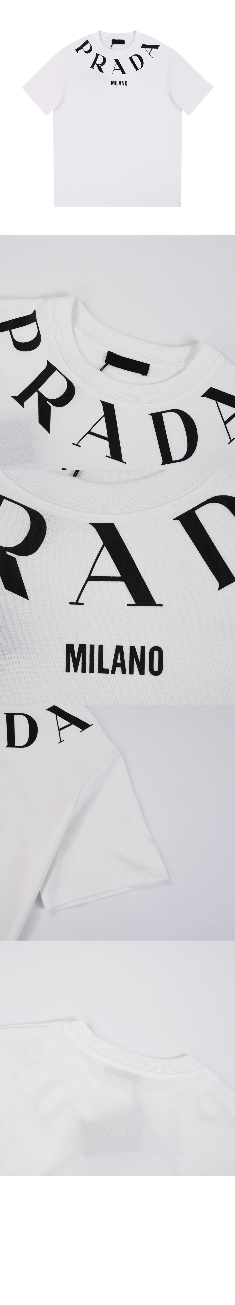 미러급레플리카사이트 | 명품레플리카 전문 쇼핑몰  | 퍼스트원 - 로고 프린트 반팔 > 프라다