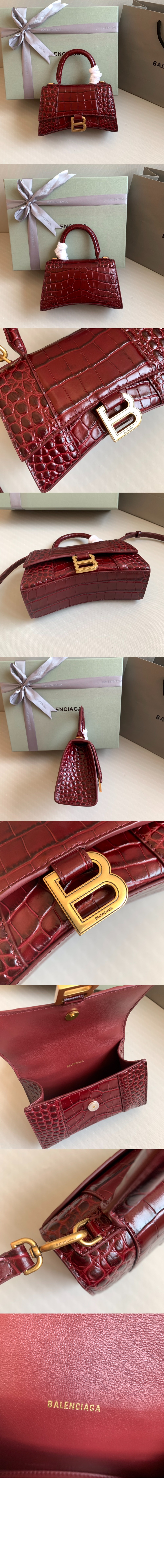 미러급레플리카사이트 | 명품레플리카 전문 쇼핑몰  | 퍼스트원 - 아워글래스 XS 크로커다일 엠보싱 핸드백 592833 > 발렌시아가