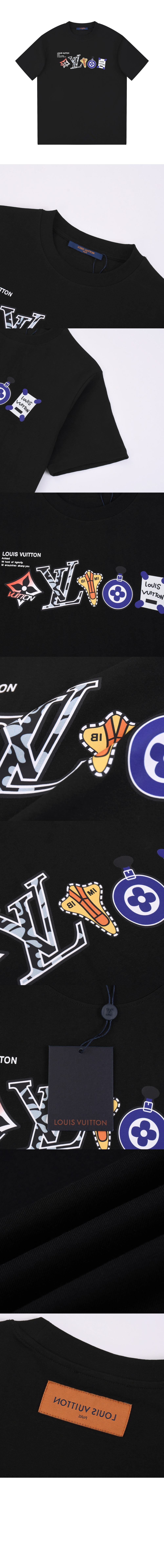 미러급레플리카사이트 | 명품레플리카 전문 쇼핑몰  | 퍼스트원 - 로고 프린트 반팔 > 루이비통