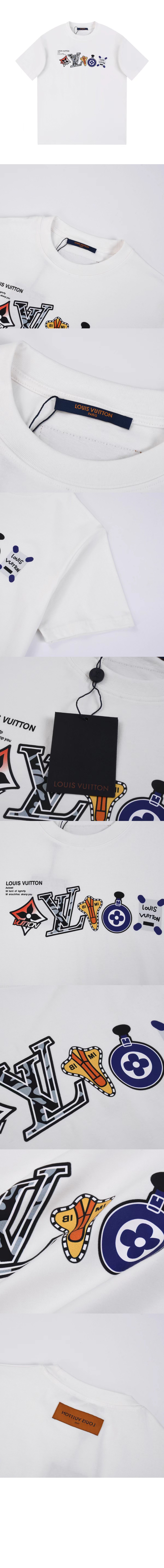 미러급레플리카사이트 | 명품레플리카 전문 쇼핑몰  | 퍼스트원 - 로고 프린트 반팔 > 루이비통