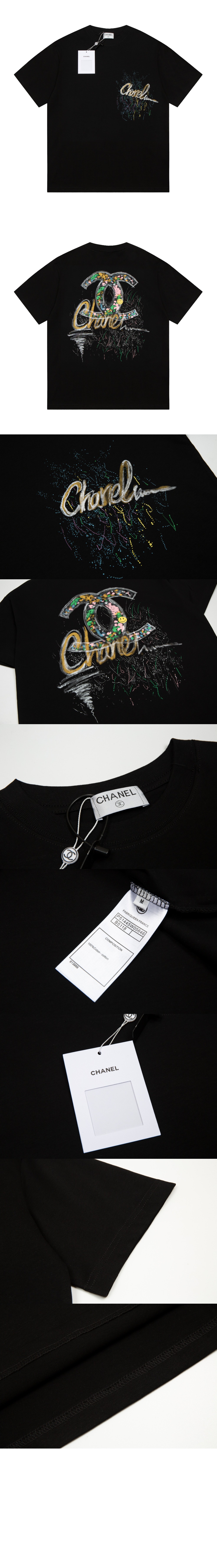 미러급레플리카사이트 | 명품레플리카 전문 쇼핑몰  | 퍼스트원 - 로고 프린트 반팔 > 샤넬