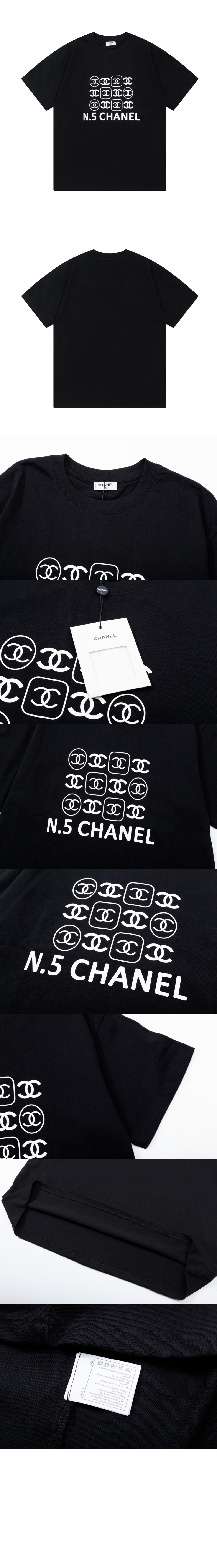 미러급레플리카사이트 | 명품레플리카 전문 쇼핑몰  | 퍼스트원 - 로고 프린트 반팔 > 샤넬