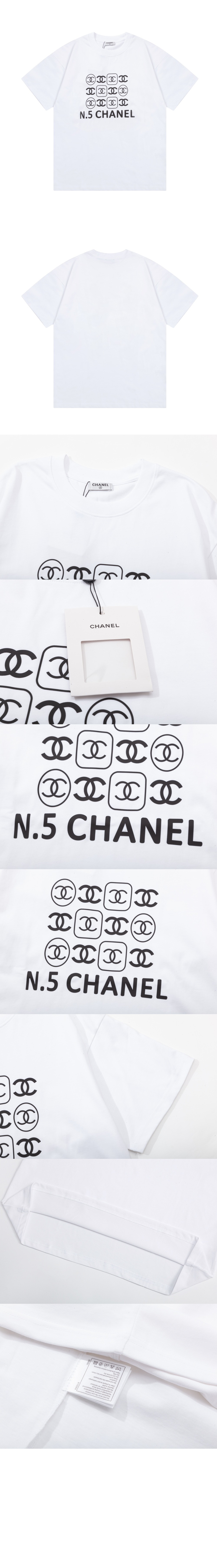 미러급레플리카사이트 | 명품레플리카 전문 쇼핑몰  | 퍼스트원 - 로고 프린트 반팔 > 샤넬