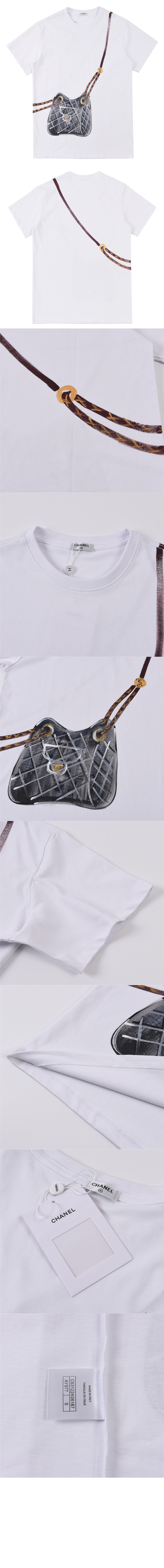 미러급레플리카사이트 | 명품레플리카 전문 쇼핑몰  | 퍼스트원 - 로고 프린트 반팔 > 샤넬