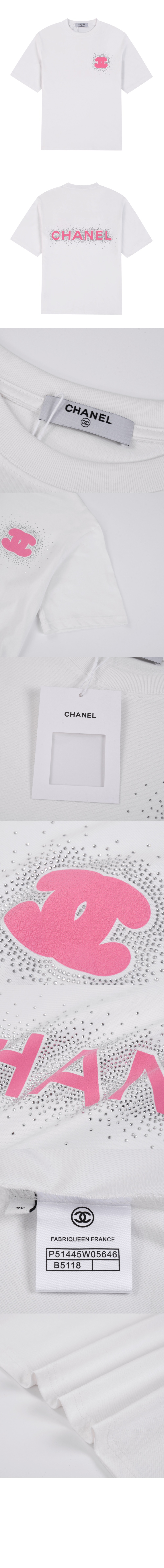 미러급레플리카사이트 | 명품레플리카 전문 쇼핑몰  | 퍼스트원 - 로고 프린트 반팔 > 샤넬