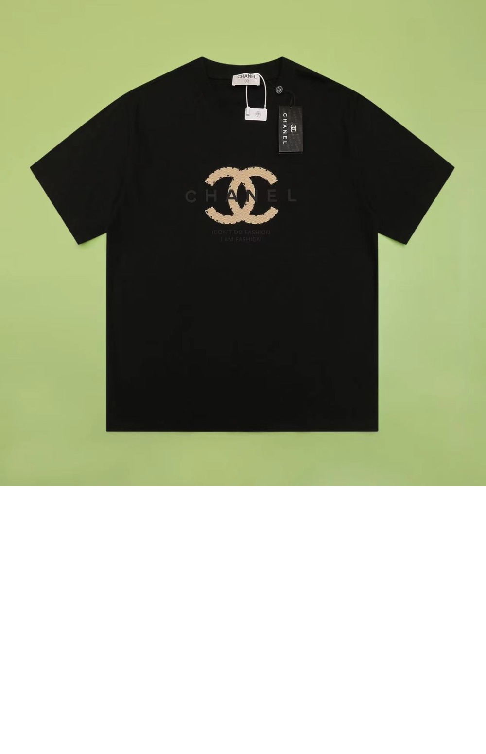 미러급레플리카사이트 | 명품레플리카 전문 쇼핑몰  | 퍼스트원 - 로고 프린트 반팔 > 샤넬