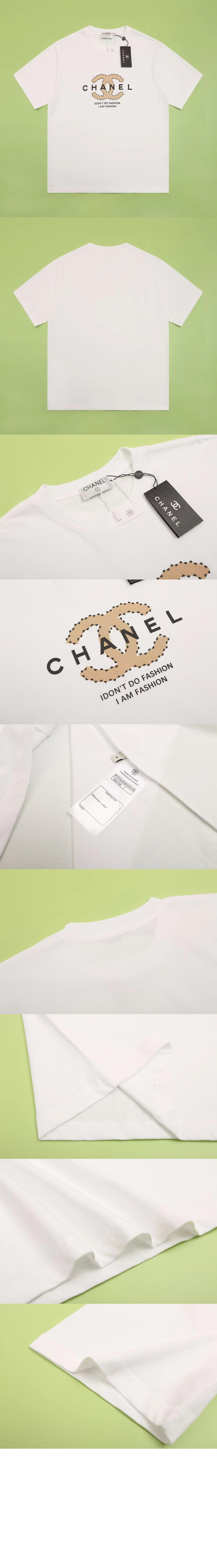 미러급레플리카사이트 | 명품레플리카 전문 쇼핑몰  | 퍼스트원 - 로고 프린트 반팔 > 샤넬