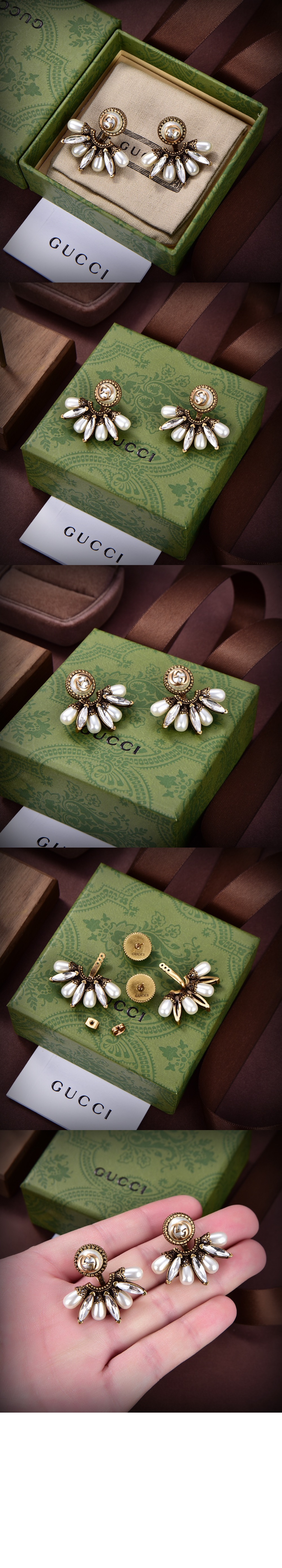 미러급레플리카사이트 | 명품레플리카 전문 쇼핑몰  | 퍼스트원 - 인터로킹 G 귀걸이 729157 > 구찌