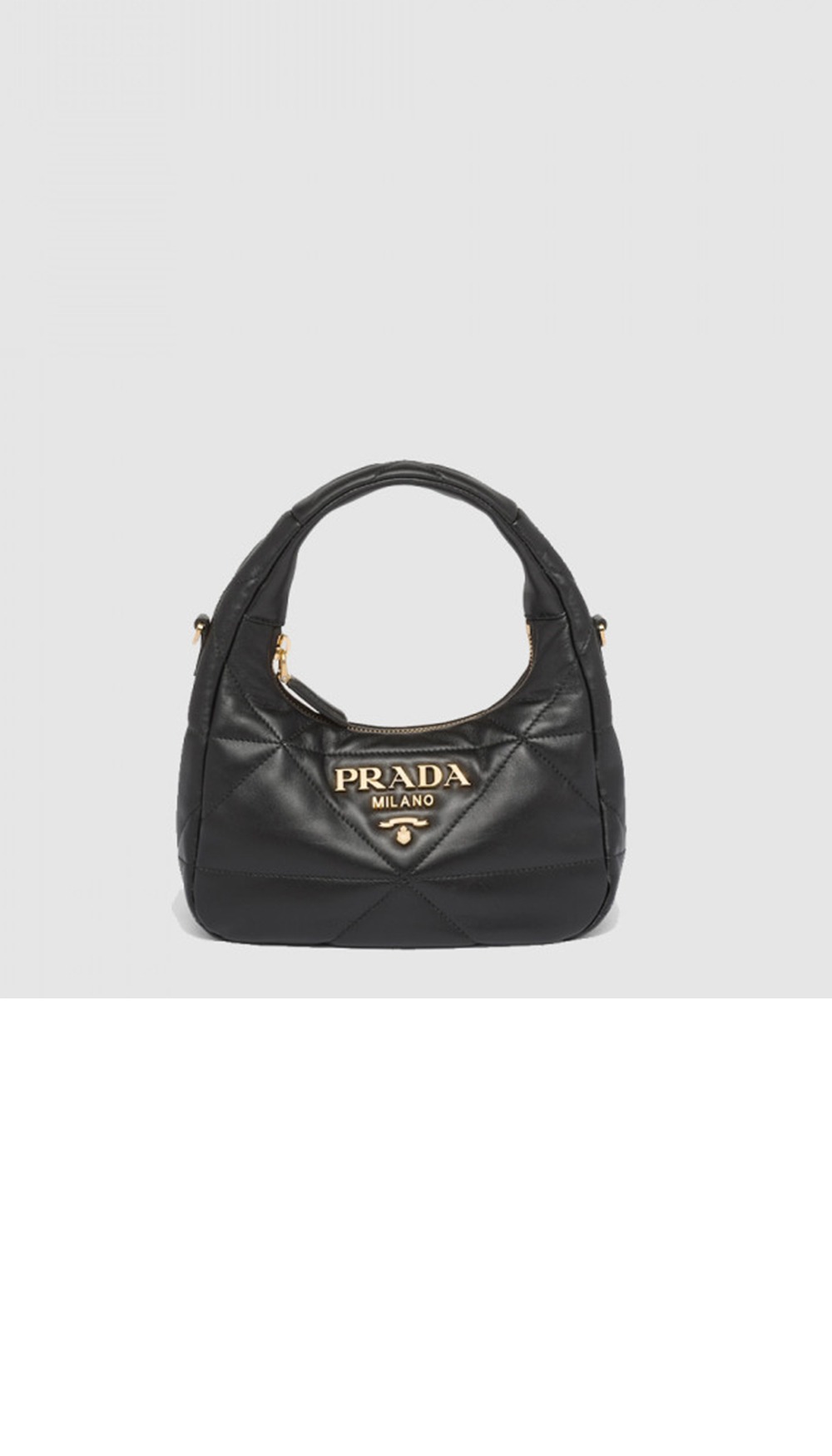 미러급레플리카사이트 | 명품레플리카 전문 쇼핑몰  | 퍼스트원 - 탑스티치 나파 호보백 미니 1BA384 > 프라다