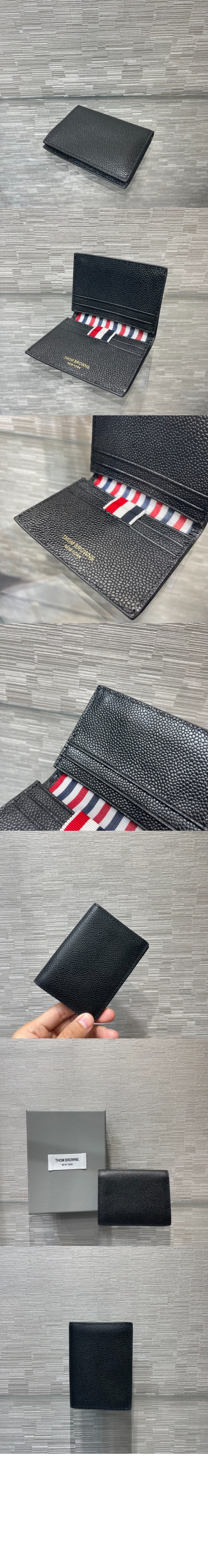 미러급레플리카사이트 | 명품레플리카 전문 쇼핑몰  | 퍼스트원 - 블랙 페블 그레인 레더 더블 카드 홀더 MAW021 > 톰브라운