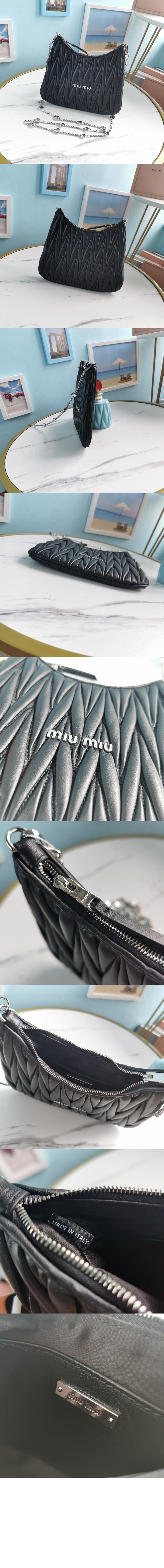 미러급레플리카사이트 | 명품레플리카 전문 쇼핑몰  | 퍼스트원 - 마테라쎄 숄더백 5BH189 > 미우미우