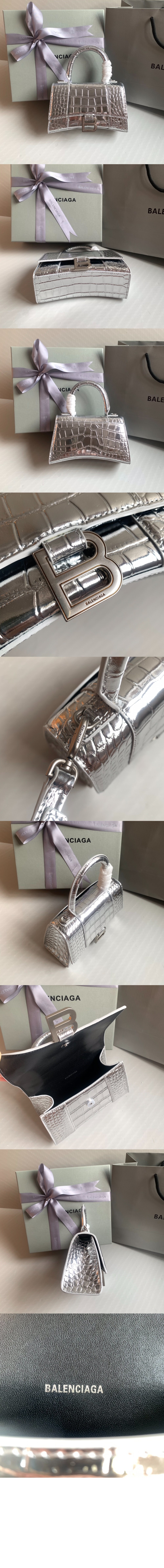 미러급레플리카사이트 | 명품레플리카 전문 쇼핑몰  | 퍼스트원 - 아워글래스 XS 핸드백 실버 592833 > 발렌시아가