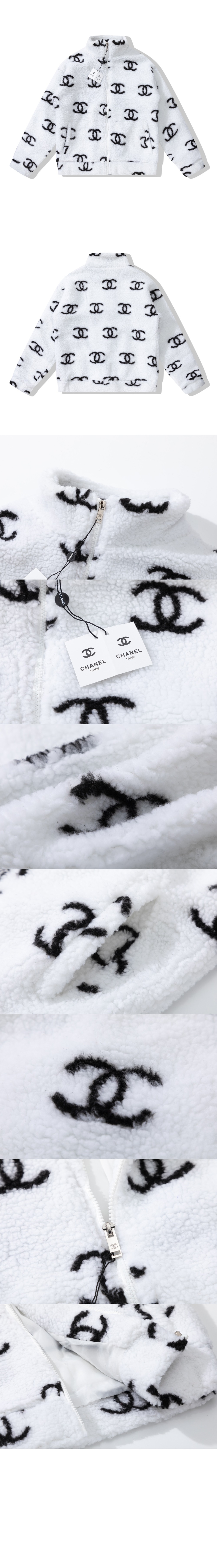 미러급레플리카사이트 | 명품레플리카 전문 쇼핑몰  | 퍼스트원 - 로고 프린트 쇼트 코트 > 샤넬