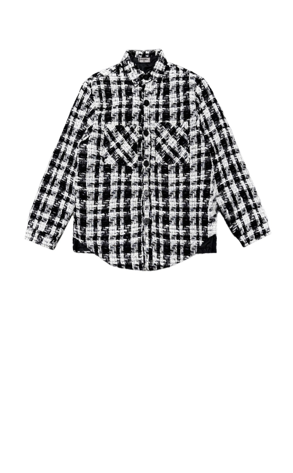 미러급레플리카사이트 | 명품레플리카 전문 쇼핑몰  | 퍼스트원 - 로고 체크 코트 > 샤넬