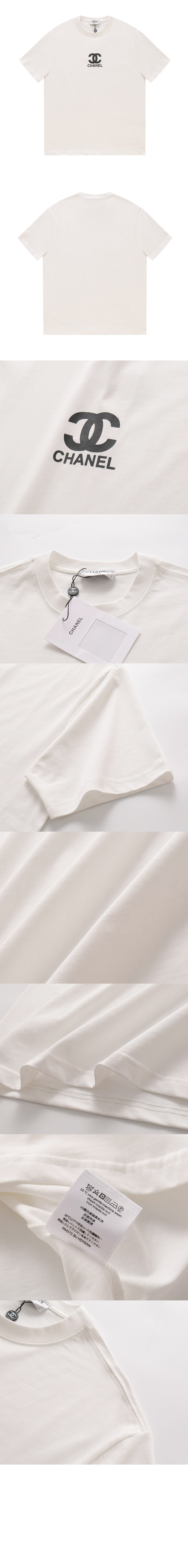 미러급레플리카사이트 | 명품레플리카 전문 쇼핑몰  | 퍼스트원 - 로고 프린트 반팔 > 샤넬