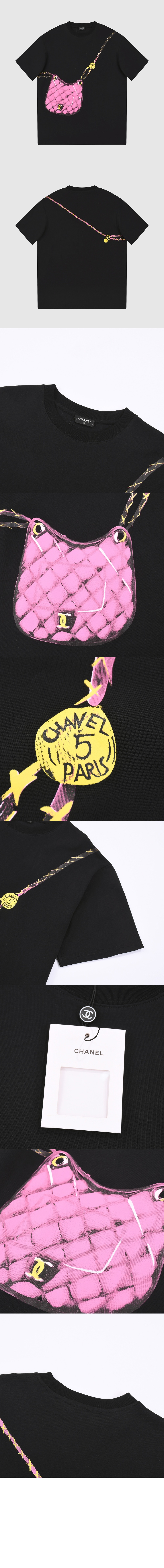 미러급레플리카사이트 | 명품레플리카 전문 쇼핑몰  | 퍼스트원 - 로고 프린트 반팔 > 샤넬